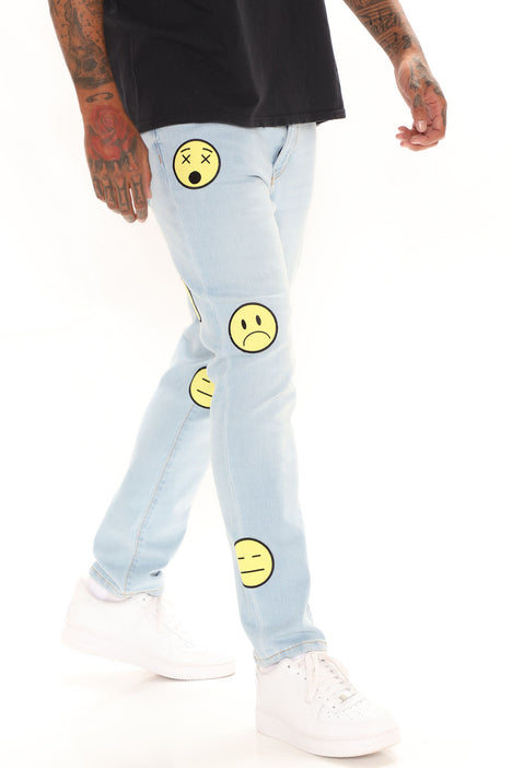 Guess The Emoji Smiley Jeans
