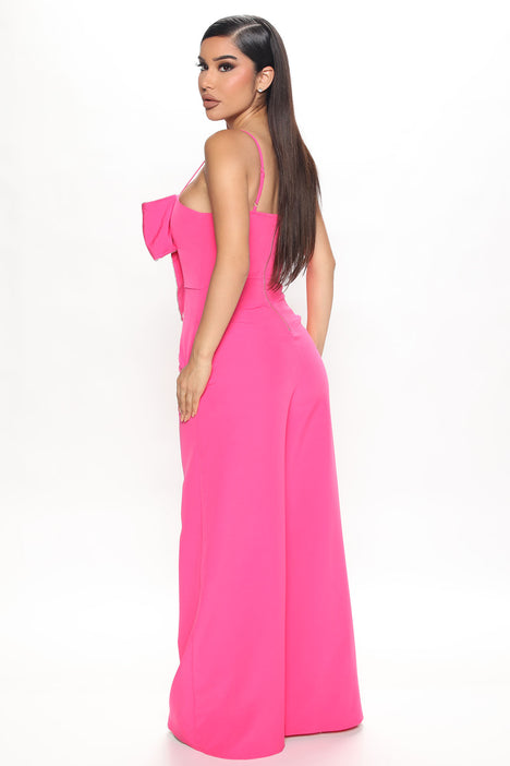 Bow down jumpsuit top