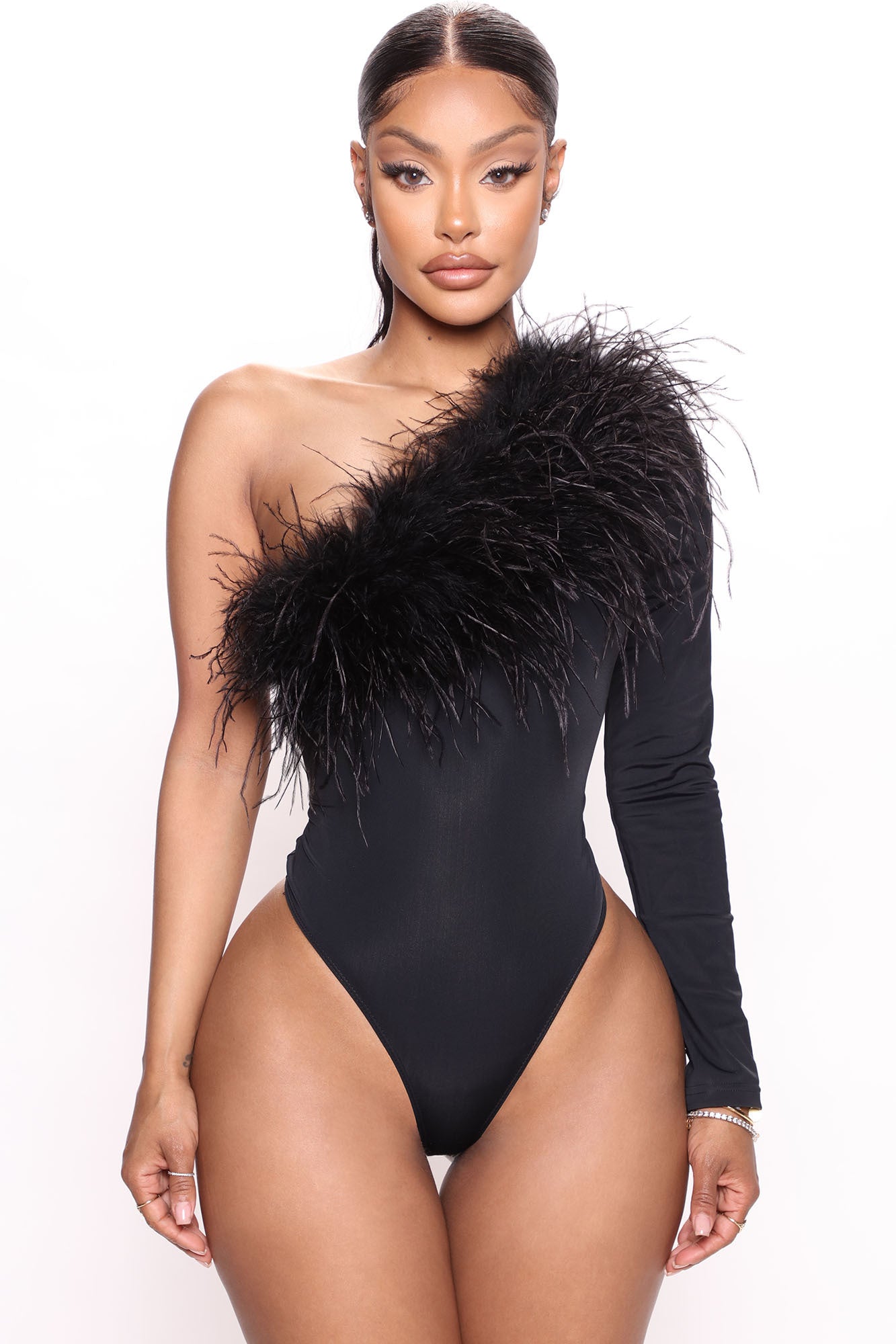 Feather bodysuit cheap
