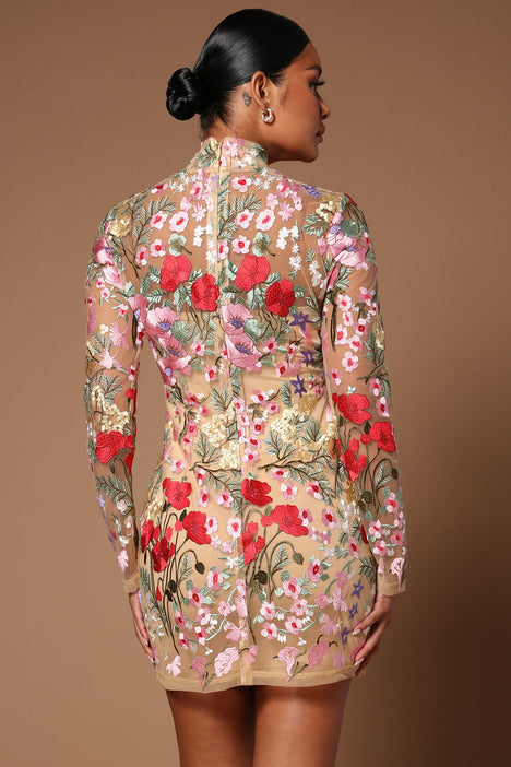 Fashion nova embroidered online dress