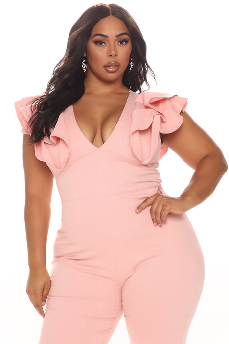 Blush jumpsuit online plus size