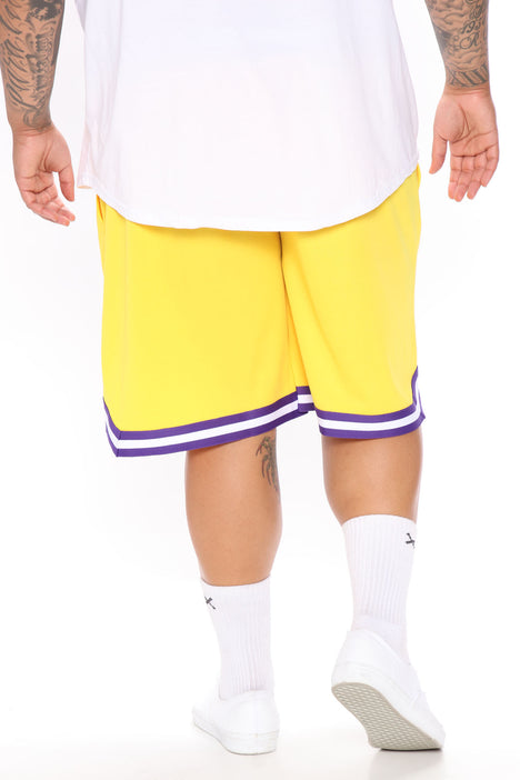 Los Angeles Lakers Biker Shorts Yellow/Multi