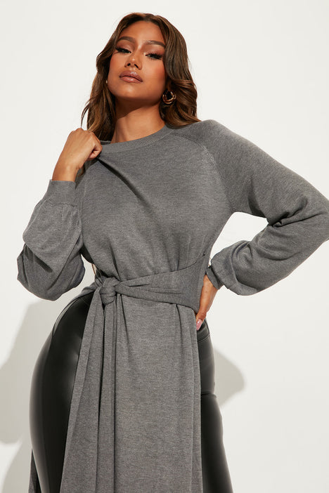 Grey tunic outlet sweater