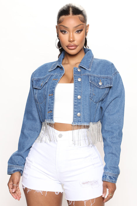 Fashion nova long jean jacket discount