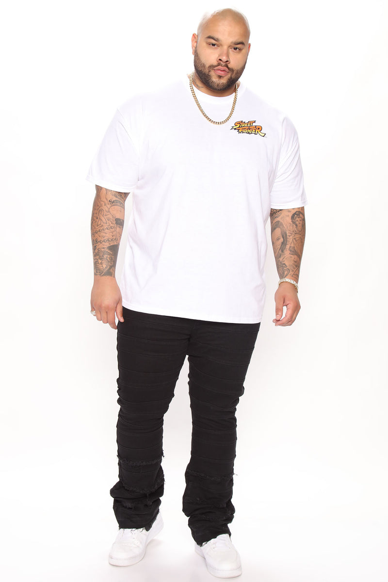 Paneled Up Stacked Skinny Flared Jeans Black Fashion Nova Mens