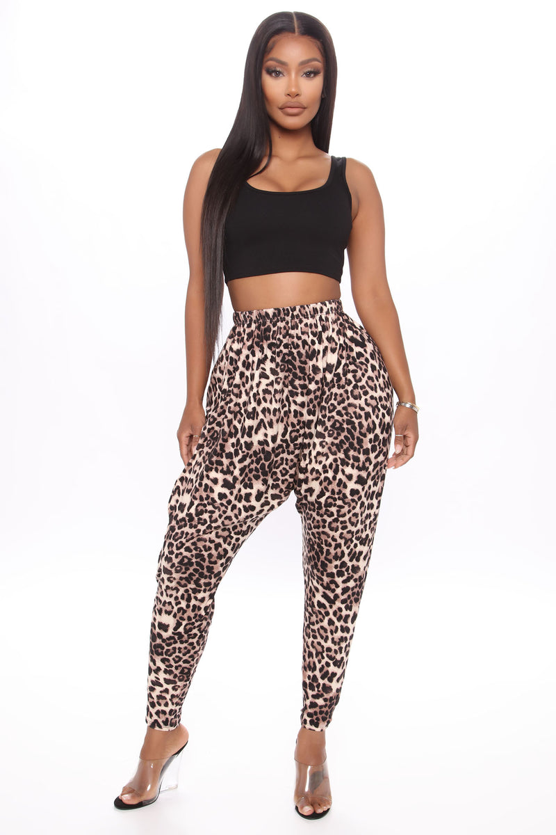 Drop It Hot Leopard Super Slouchy Pants - Brown/combo | Fashion Nova ...