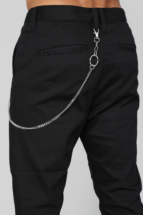 1pc Three-layer Hollow Out Silver Chain Pants Chain Accessory For Men's  Suit Pants
