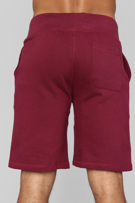 Burgundy outlet sweat shorts