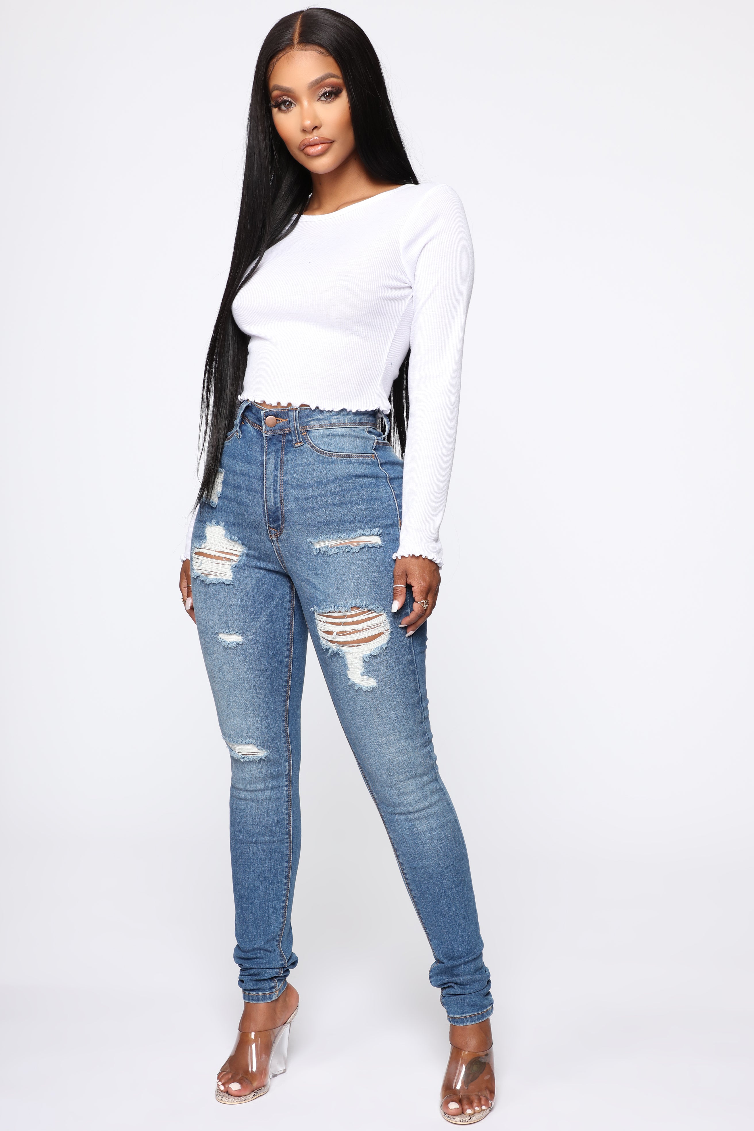 Fashion nova heavy shop lifting jeans