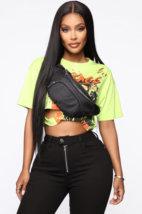 Essential Nylon Fanny Pack Black Fashion Nova Handbags