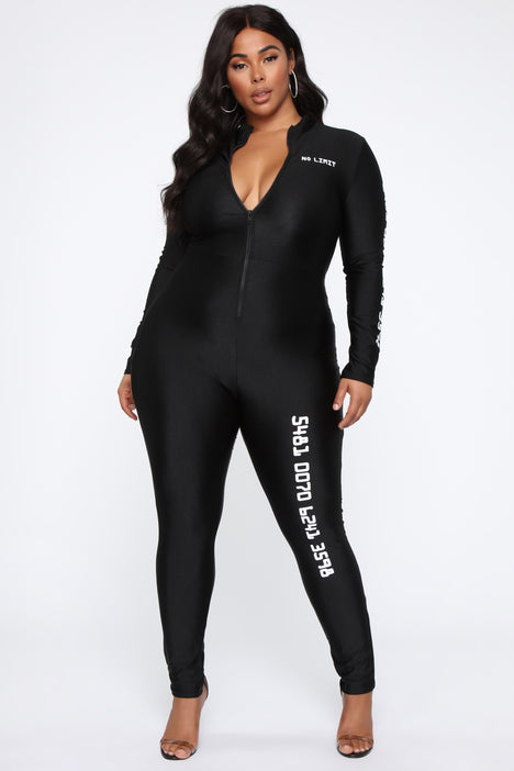 On Point Jumpsuit - Black, Fashion Nova, Jumpsuits