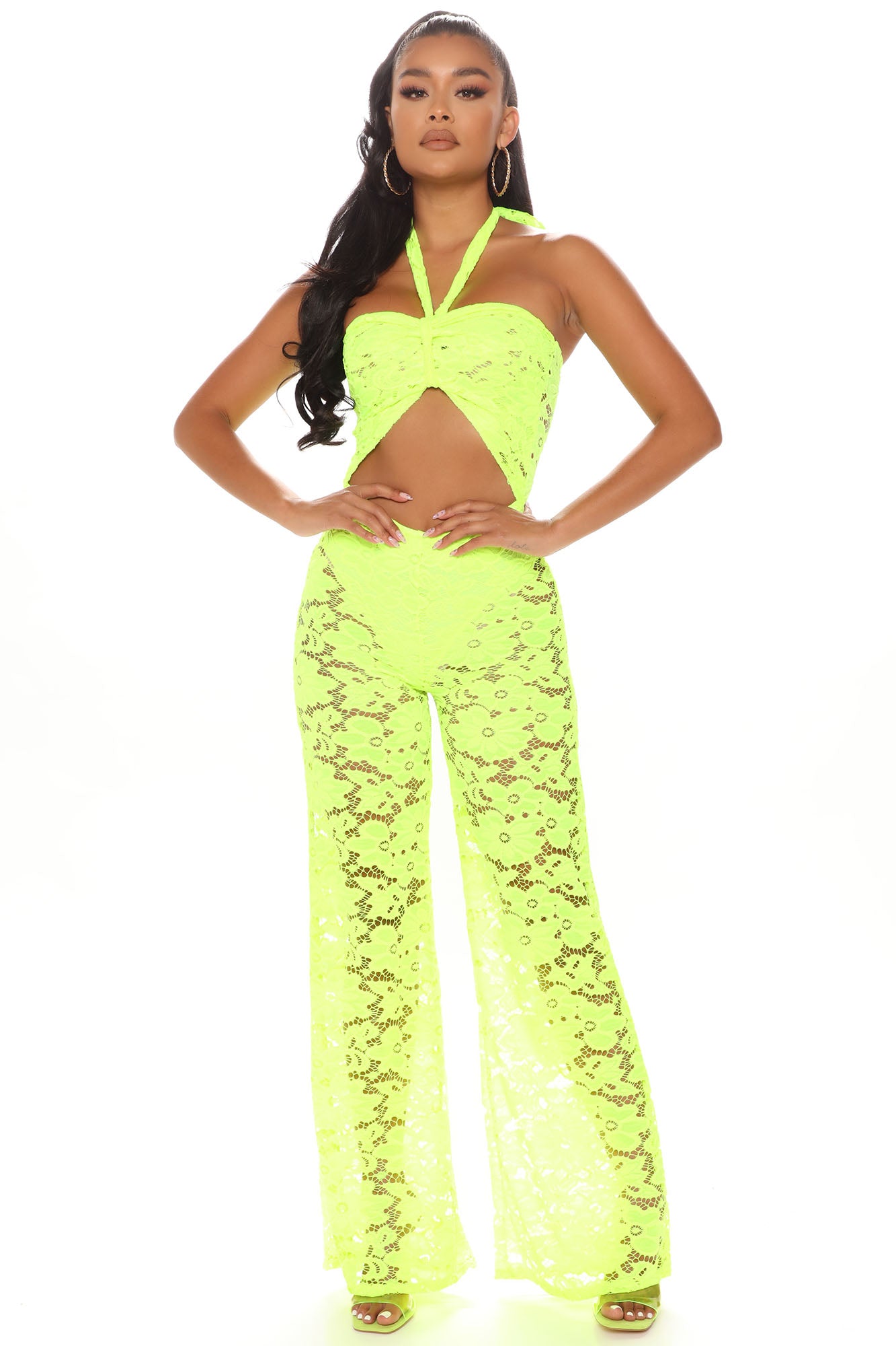 Neon yellow 2025 jumpsuit