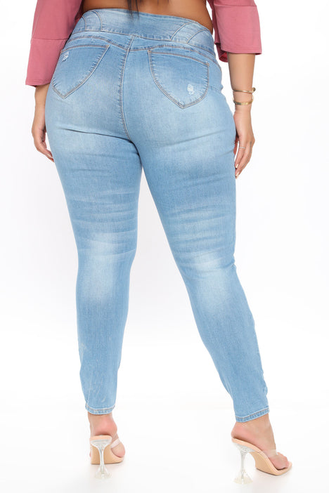 Sandra Tummy Tuck Jeans - Light Wash – spicyshell