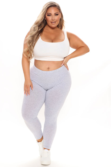 Grey fashion nova leggings online