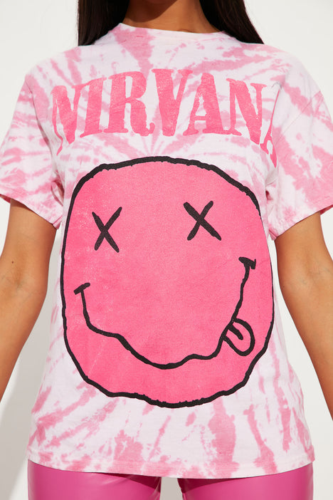 Pink 2024 nirvana shirt