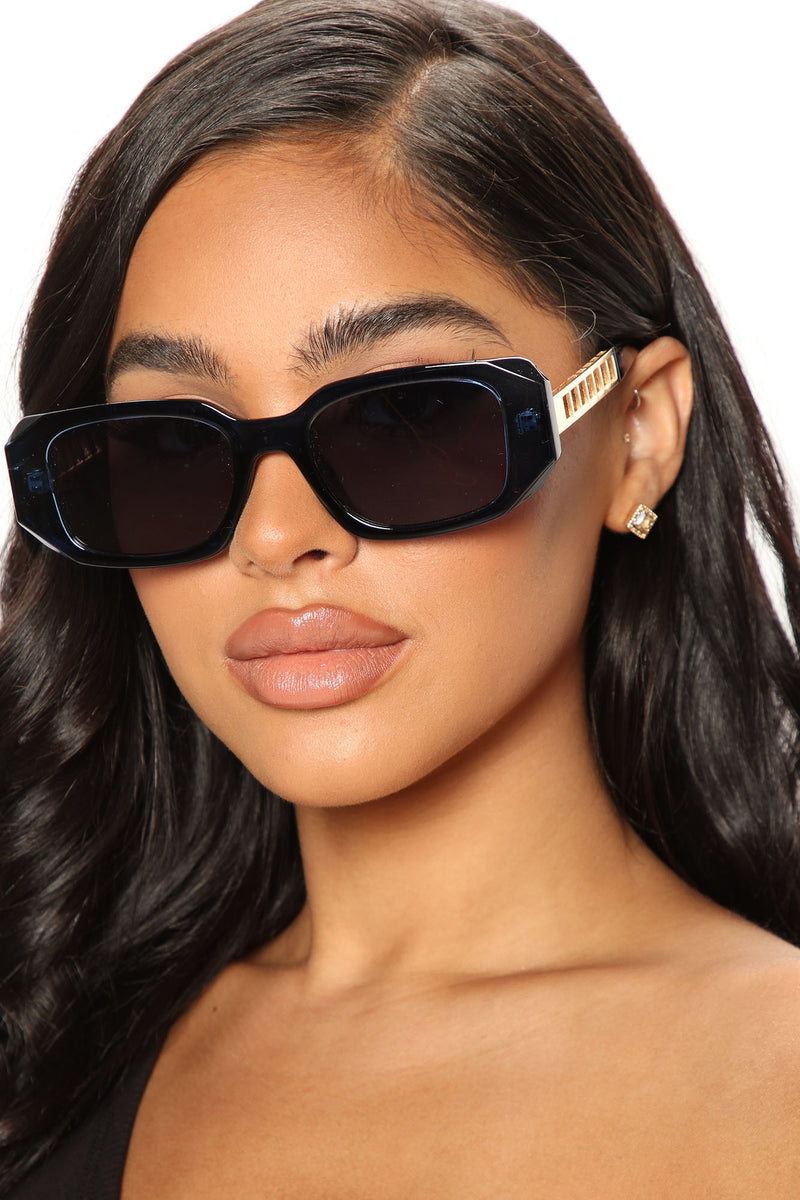 Under The Spotlight Sunglasses Blue Fashion Nova, Sunglasses