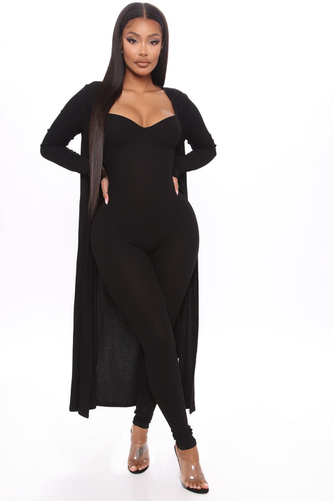 All Inclusive Jumpsuit Set Black