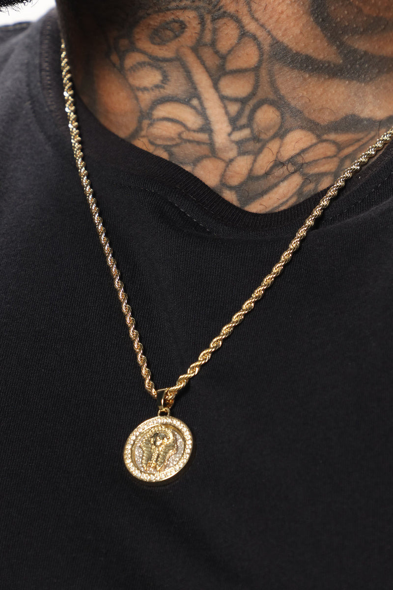 Pharaoh Pendant Chain Necklace - Gold | Fashion Nova, Mens Jewelry ...