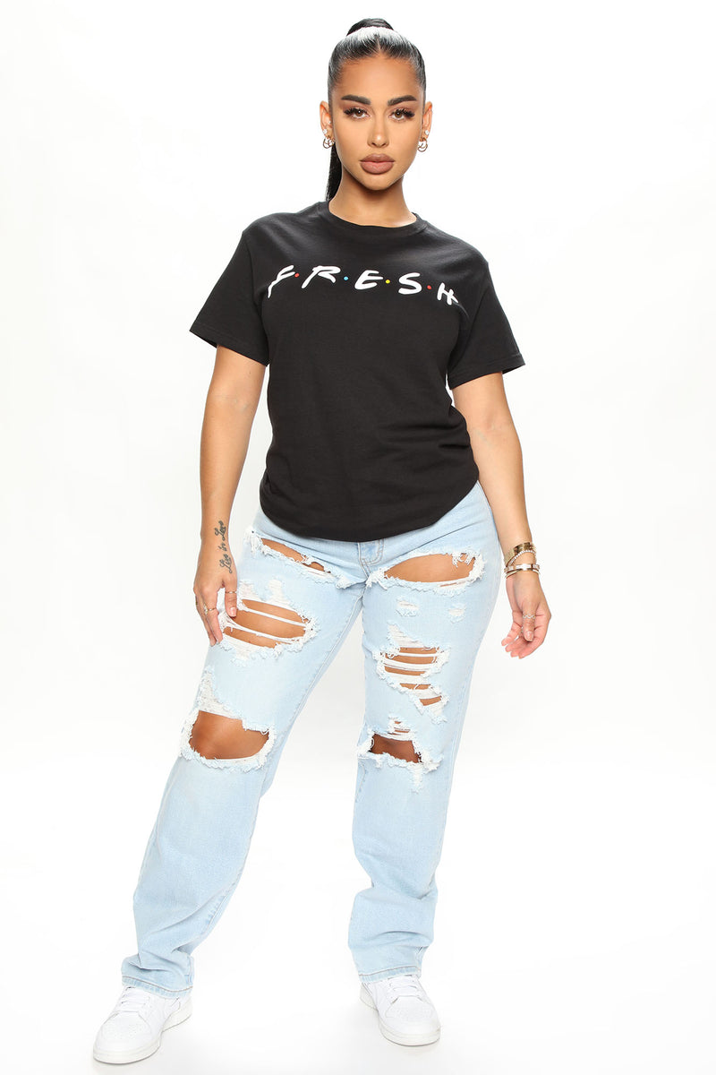 Keepin' It Fresh T-Shirt - Black | Fashion Nova, Screens Tops and ...