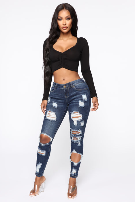 Ankle jeans fashion nova 2025