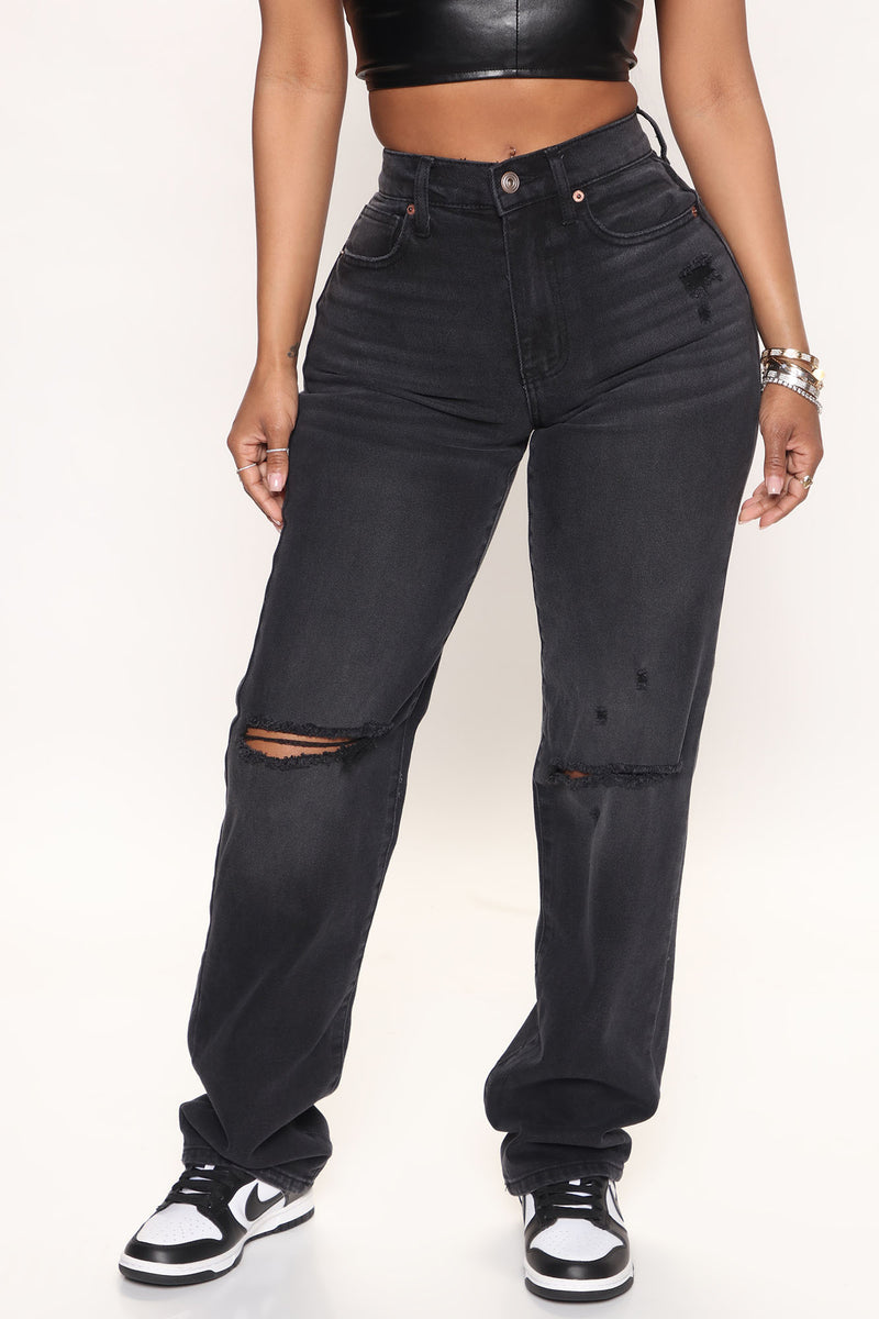 90's Nostalgia Straight Leg Jeans - Black | Fashion Nova, Jeans ...