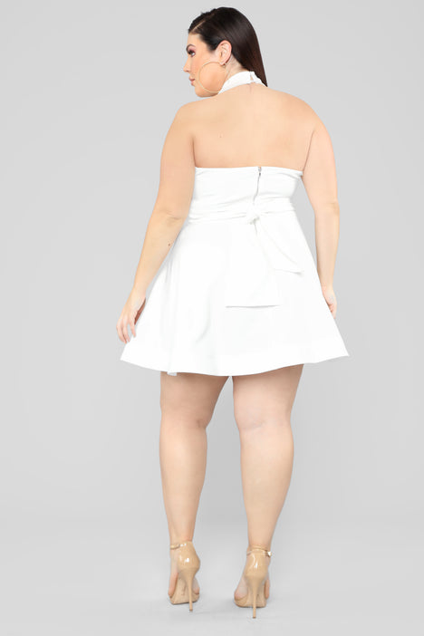 White skater hot sale dress size 18