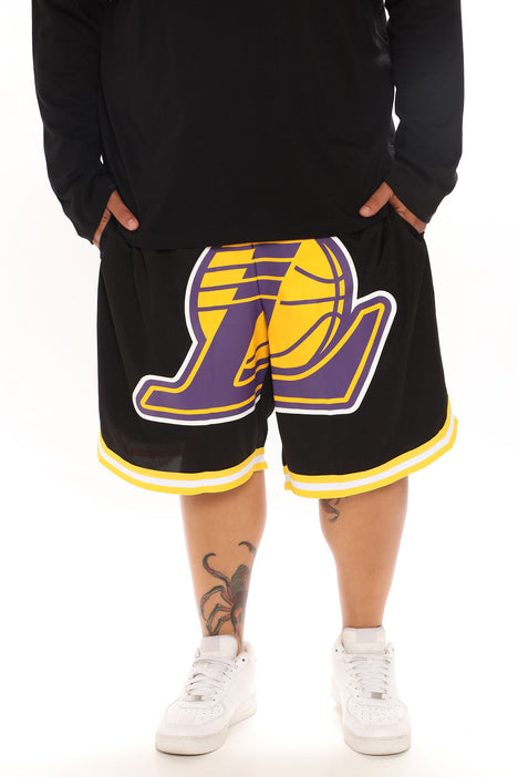 Los Angeles Lakers Mesh Shorts - Black, Fashion Nova, Mens Shorts