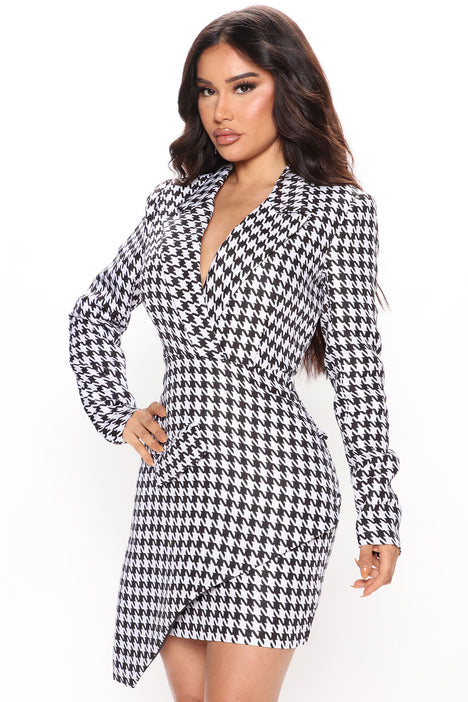 White blazer dress fashion nova store