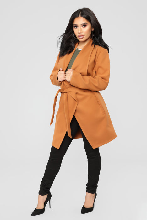 Manhattan Coat Cognac Fashion Nova Jackets Coats Fashion Nova
