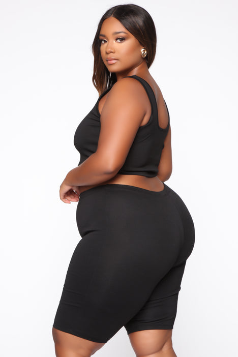 Fashion nova plus sales size biker shorts