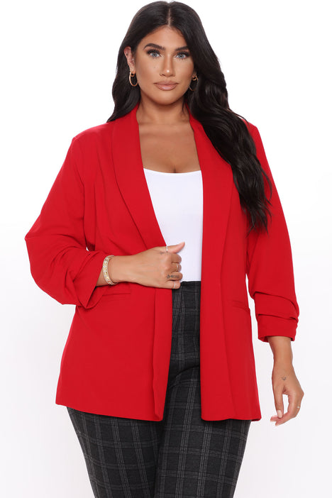Red blazer 2025 size 18