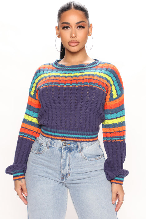 Rainbow sweater fashion clearance nova