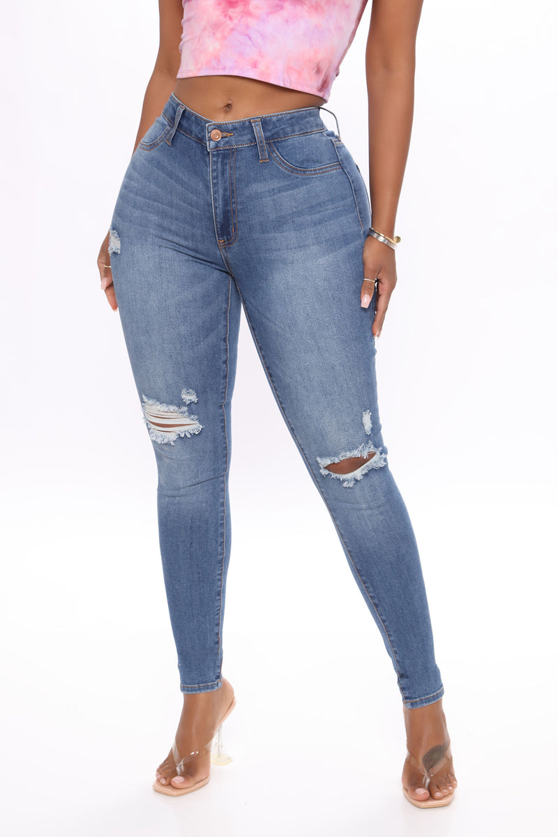 Our Favorite Mid Rise Skinny Jeans - Medium Blue Wash | Fashion Nova ...