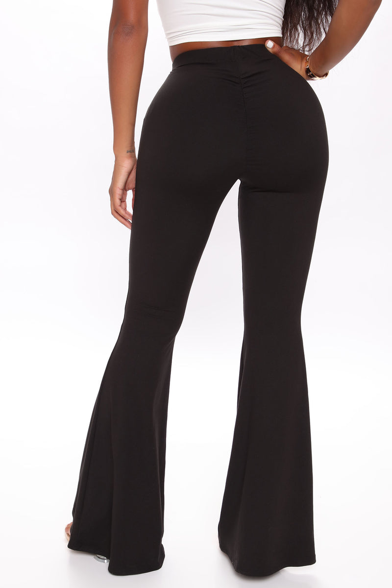 Ruched Butt Yummy Flare Pant - Black | Fashion Nova, Pants | Fashion Nova