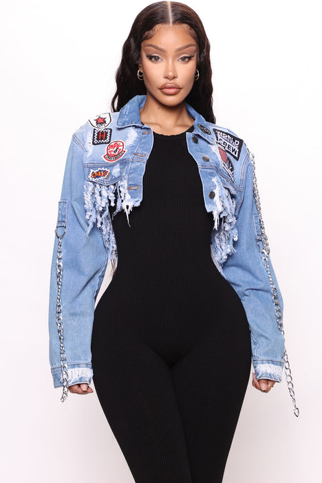 Fashion nova jean sales jacket