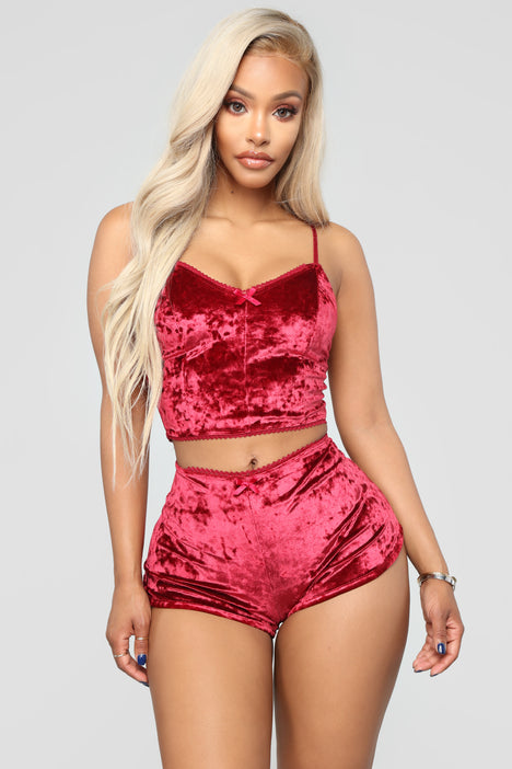 Feeling Soft Pajama Set - Red  Fashion Nova, Lingerie & Sleepwear