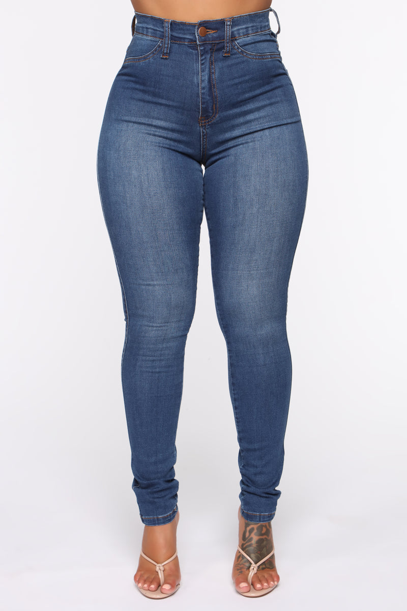 Modern High Rise Skinny Jeans - Medium Blue | Fashion Nova, Jeans ...