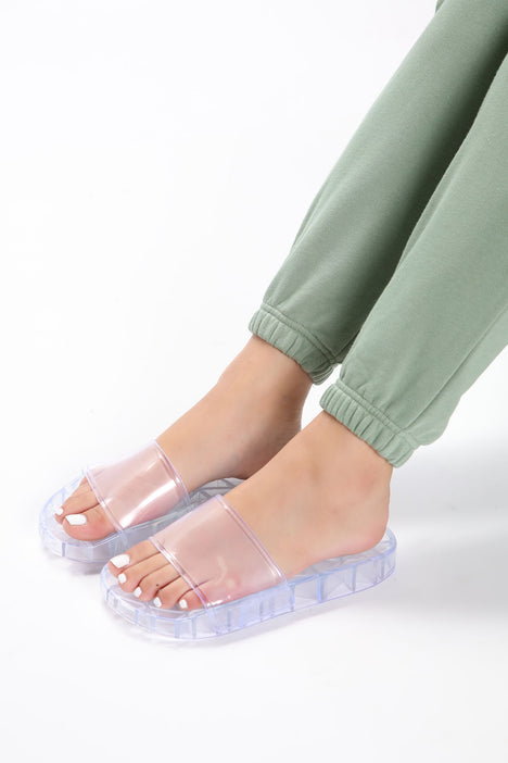 Just Doing Me Slides Clear Fashion Nova Shoes Fashion Nova