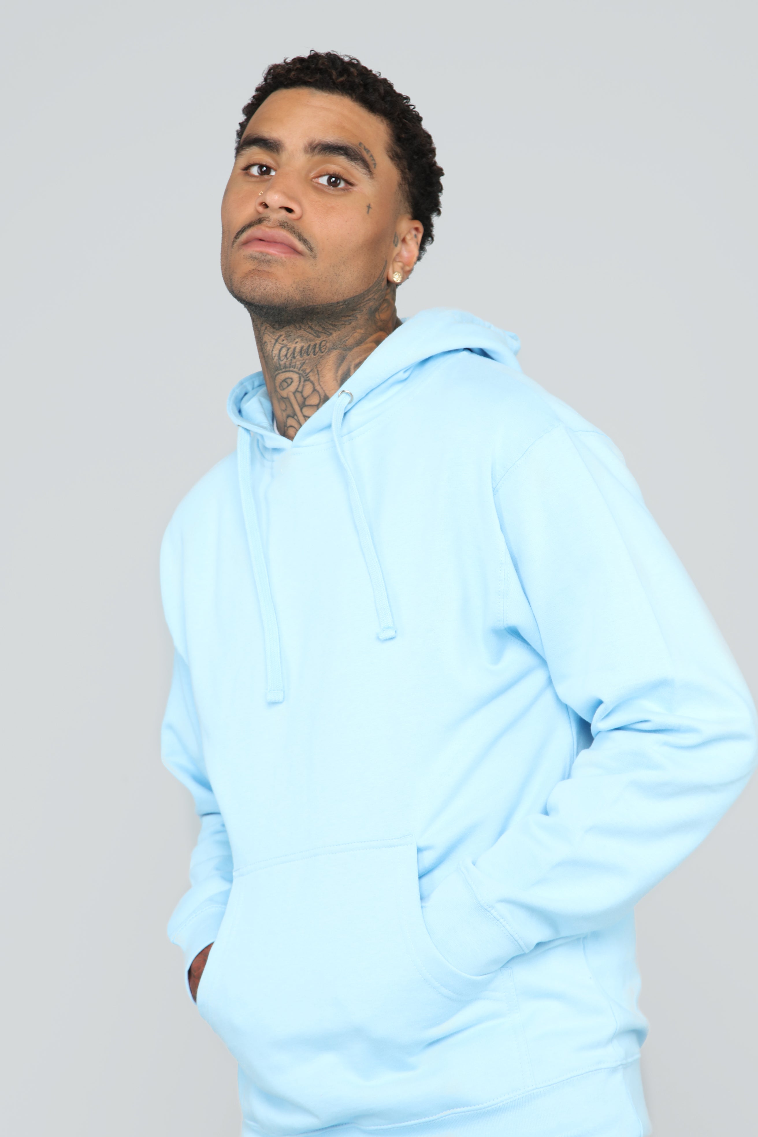 Light blue pullover hoodie new arrivals