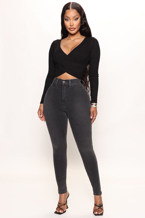 Fashion nova discount grey jeans