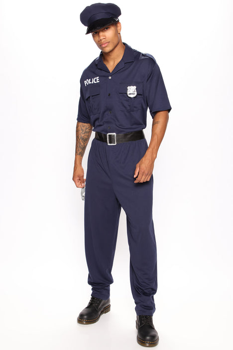 Adult Police Officer Men's Cop Costume Kit