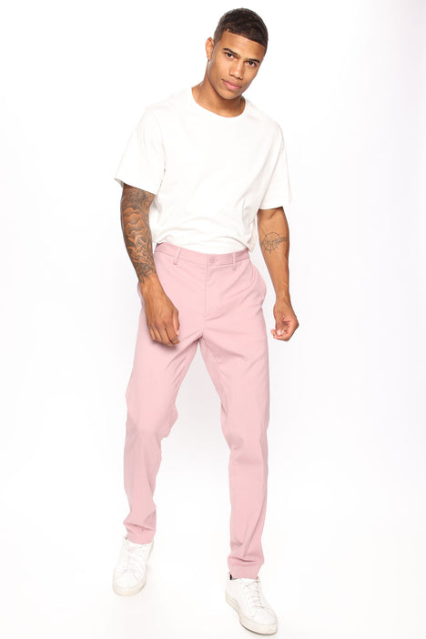 Men's Pink Polo, Khaki Chinos, Dark Brown Woven Leather Tassel Loafers,  Dark Brown Sunglasses | Lookastic