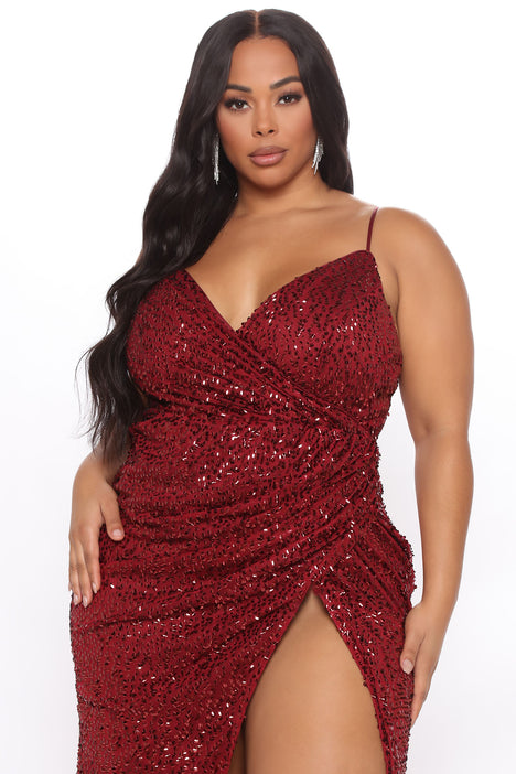 Plus size sequin dress fashion deals nova