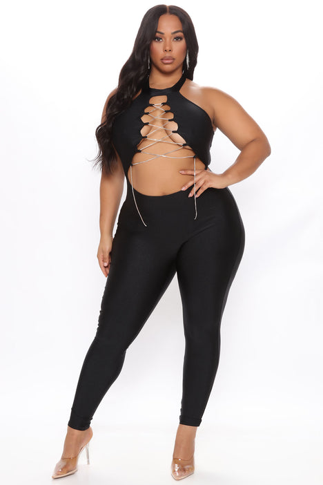 Bright like a diamond jumpsuit fashion nova discount