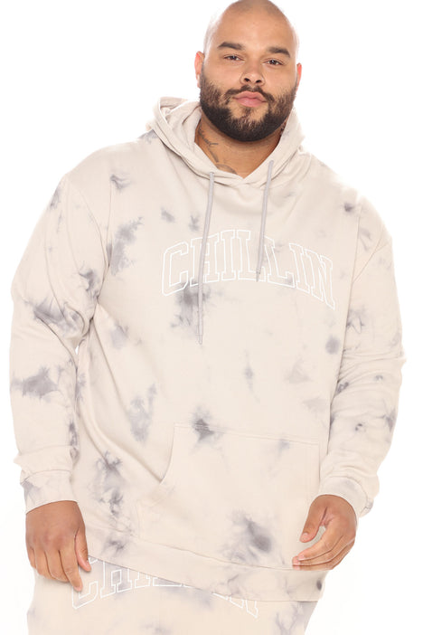 Grey sales hoodie bleached