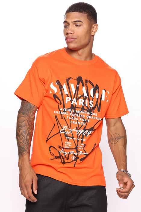 Graphic tee shop orange
