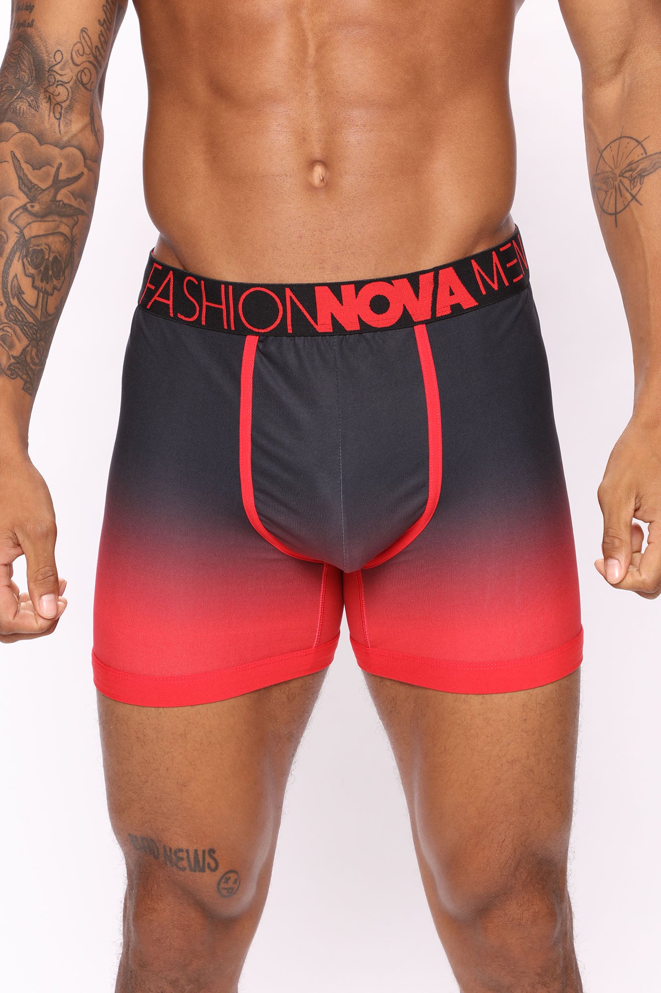FN Ombre On Me Boxer Brief 3 Pack - Red/combo