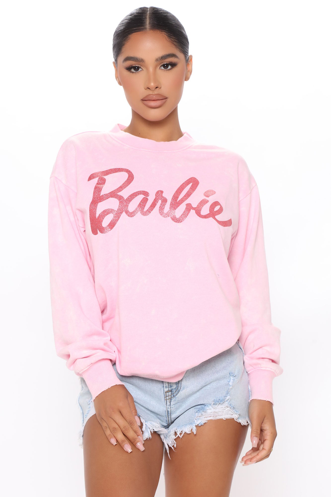 I m A Barbie Girl Sweatshirt Pink