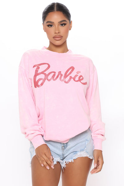Hot pink barbie sweatshirt new arrivals