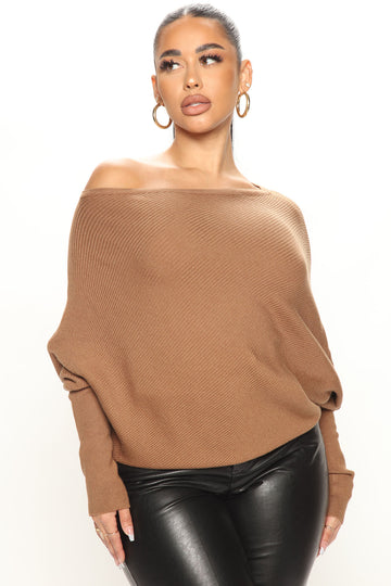 Off the shoulder sweater fashion nova top
